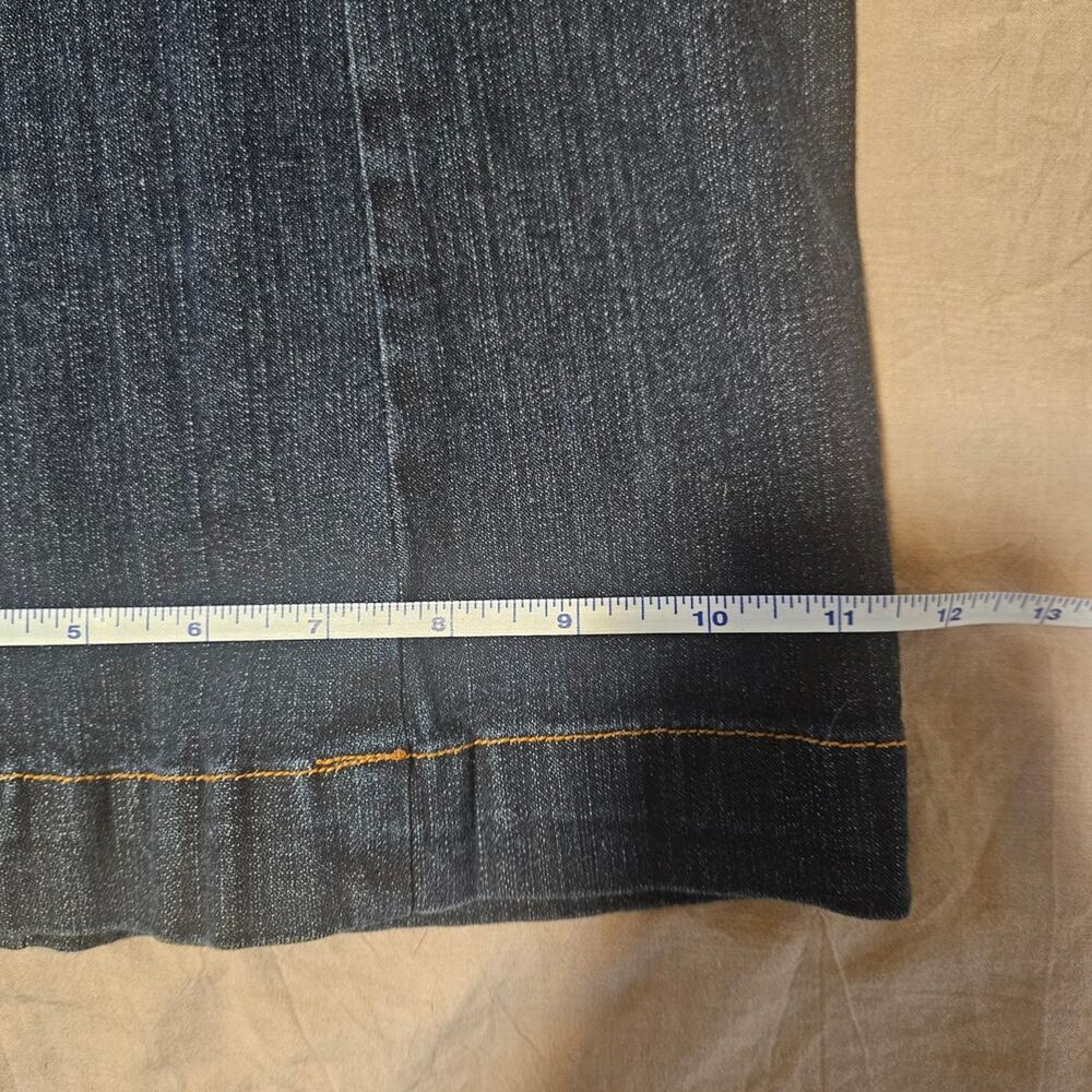 Blue Couture Dark Wash Flare Leg Denim Jeans 16WA 31" Inseam - Picture 9 of 9
